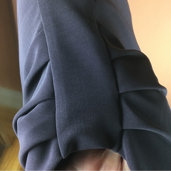 Vintage MaxMara Gray Draped Knit Dress - Small - Picture 5 of 13